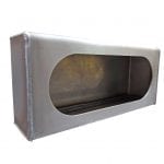 Single Oval Light Box - Steel