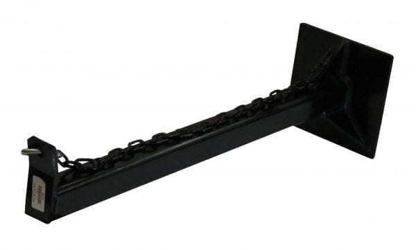 Tire Chain Hanger with Securing Chain and Clip