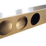 Aluiminum Triple Tail Light Box With Side Marker, 28"