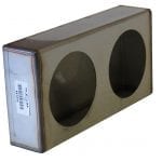 Stainless Steel Double 4 Inch Round Light Box