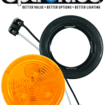 LED 2.5" Amber Light Kit with Plug & Grommet