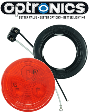 LED 2.5" Red Light Kit with Plug & Grommet