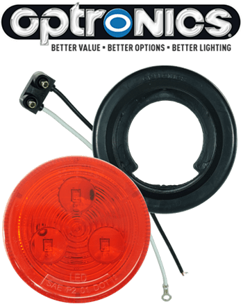 LED 2" Red Light Kit with Plug & Grommet