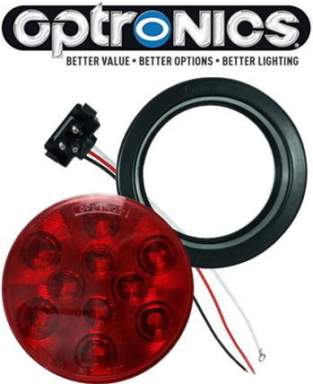 LED 4" Red Light Kit with Plug & Grommet