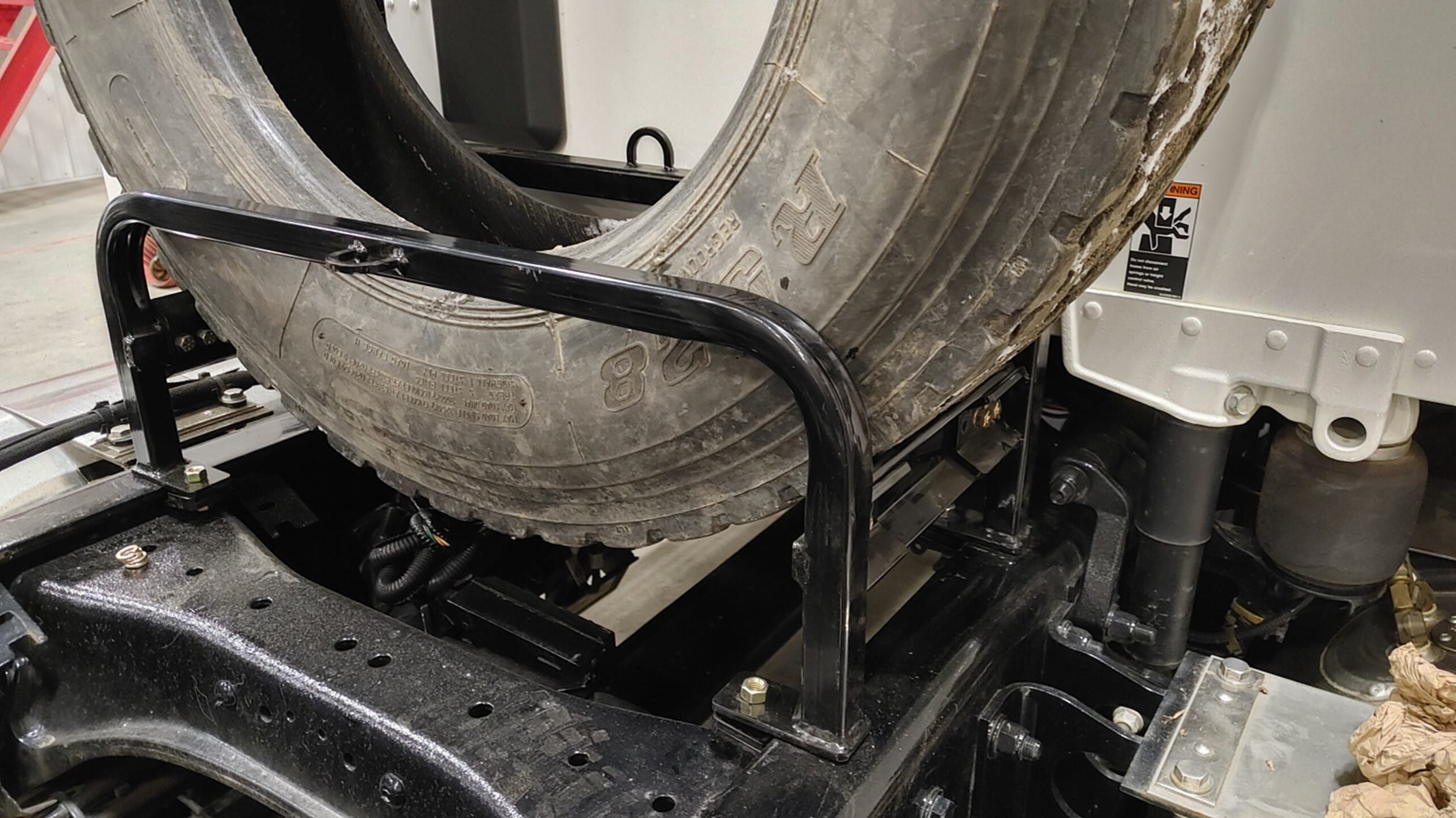 Spare Tire Carrier for Semi-Trucks