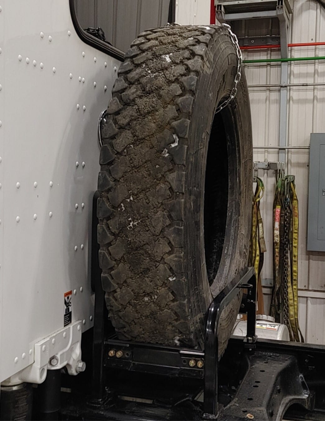 Spare Tire Carrier for Semi-Trucks
