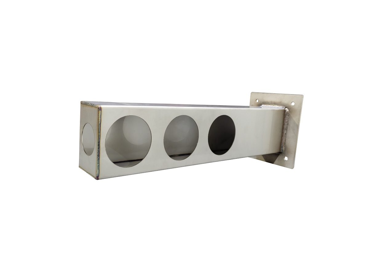 Stainless Steel Triple Tail Light Box With Mounting Base
