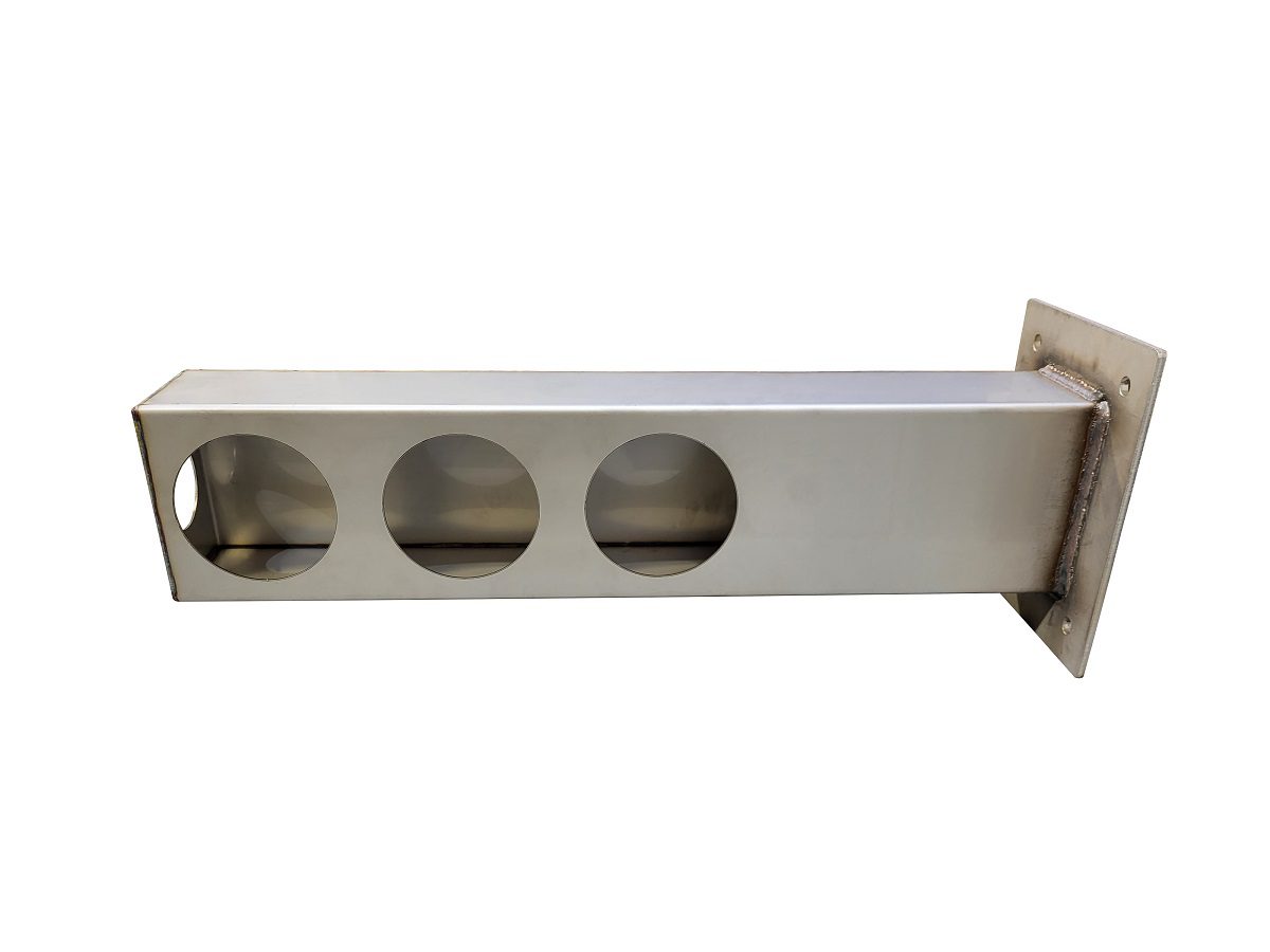Stainless Steel Triple Tail Light Box With Mounting Base