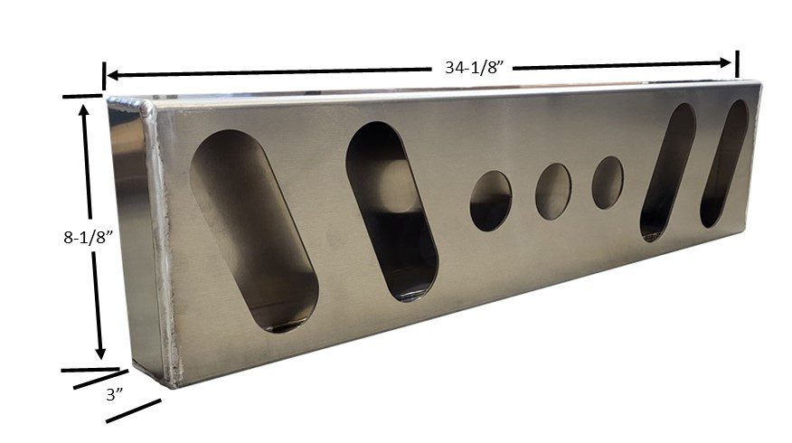 Aluminum Triple Marker And Double Oval Tail / Signal Light Box