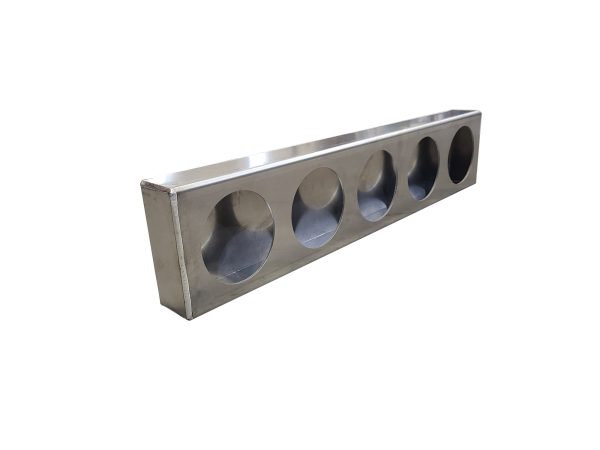 Aluminum 5-Hole 4 Inch Round Tail Light Box