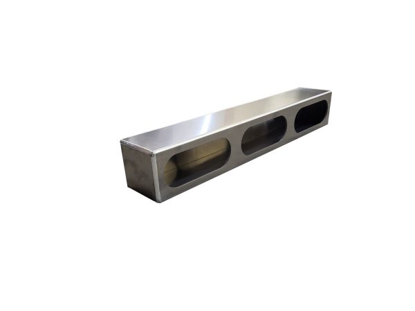 Aluminum Triple Oval Light Box - 4 Inch Depth